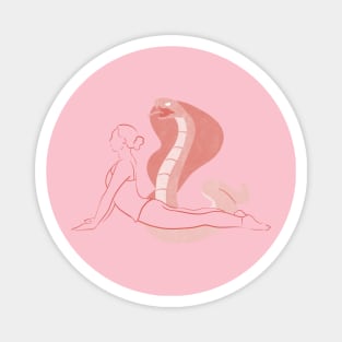 Yoga Pose Cobra Pose Yogi Gift Gym Clothes Fitness Magnet